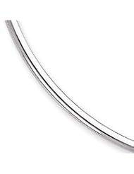 Sterling Silver 18inch Hollow Polished Neck Collar Necklace QH361-18"
