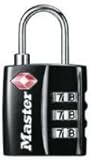 Master Lock 4680DNKL TSA-Accepted Set-Your-Own Combination Lock, Nickel