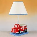 60W Lamp with Night Light - Fire Truck