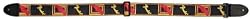 Fender Black/Yellow/Red Monogrammed Strap