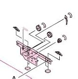 Hp Laserjet 9500 Rg5-6132-000cn Lift Link Rear Assy