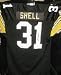Donnie Shell Autographed Authentic Black Pittsburgh Steelers Throwback Jersey