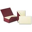 Red Faux Lizard Box of Correspondence Cards