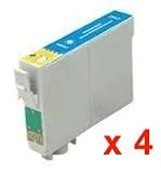 4 X T0712 Cyan Compatible Printer Ink Cartridge for Epson Stylus SX215