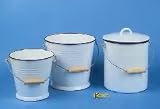 Krueger Wassereimer 10l email.ws weiss, emailliert