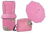 Hauck - 3 piece accessory set in Dotty Pink