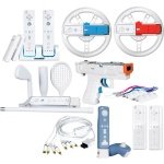 New Practical 20 1 Mega Deal Plus Nintendo Wii White 2 Rechargeable Battery Packs High Quality Picture