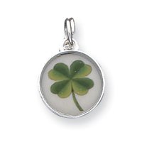 Sterling Silver Four Leaf Clover Charm