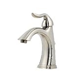Price Pfister GT42-ST0K Price Pfister Single Hole Bathroom Sink Faucet Brushed Nickel