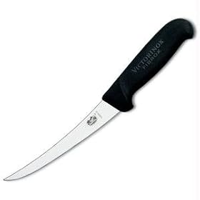Click here to buy R H Forschner 6-inch Boning Knife Semi-stiff Blade Black Fibrox Handle by Victorinox.