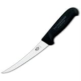 R H Forschner 6-inch Boning Knife, Semi-stiff Blade, Black Fibrox Handle