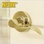 NuSet Abbey: Grade 2 Right-Handed Passage Door Lever (Lifetime Brass)