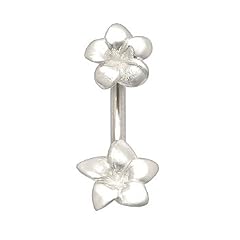 Bauchnabel-Piercing Schmuck Stecker 925er Silber Blume