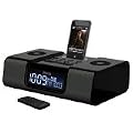 ihome iH9BR iH9 Dual Alarm Clock Radio for iPod with iPod Navigation Remote and AM/FM Presets, Black