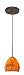 Besa Lighting 1QT-4122HB-BR Bolla Mini Pendant