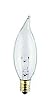 Satco S3867 - 15CA10/CL/12V - 12 Volt 15 Watt Flame Tipped Incandescent Light Bulb, Candelabra Base