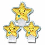 【SALE】同柄３組セット　名札つけアップリケ☆星＆おまけ付き 星組