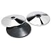 Adjusta-Tape Crowd Control Stanchion Bases, Chrome, 14 dia., Silver, Two/Box