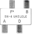 Kratt SN4 Ukulele Pitch Pipe - A-D-F#-B