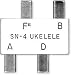 Kratt SN4 Ukulele Pitch Pipe - A-D-F#-B