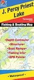 J. Percy Priest Lake Fishing Map (Tennessee Lake Maps, A408)