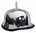 Sporting Goods : German Chrome Spiked Novelty Motorcycle Helmet