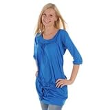 Fiori Belt Three Quarter Dress Electric Blue 12