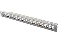 DIGITUS Patch Panel Gehaeuse 1HE fuer Keystone Module 24-Port 48,3cm 19Zoll fuer RJ45 und  Preisvergleich