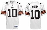 Reebok Cleveland Browns Brady Quinn Replica White Jersey S