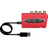 Behringer UCA222 U-Control Ultra-Low Latency 2 In/2 Out USB Audio Interface with Digital Output And Downloadable Software Bundle