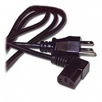 Cables To Go 28593 18 AWG Universal Right Angle Power Cord - Black (14 Feet/4.26 Meters)