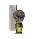 eShave - Travel Shave Brush Fine Badger with Canister (Green)