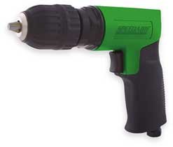 Speedaire 2YPR8 Pneumatic Drill, Keyless, 3/8 In, 1800 RPM