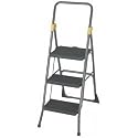 Commercial 3 Step Stepstool (GREY) (52.13"H x 22.5"W x 32.5"D)