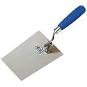 Bon Tools 13-309 3 5/8" x 4 7/8" Stainless Steel Bucket Trowel Wood Handle