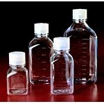 Square Storage Bottles, Screw Cap Clear Polycarbonate (Nalgene)