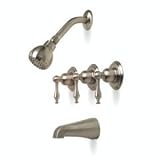 Premier Wellington Brushed Nickel 3-handle Tub and Shower Faucet - New