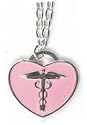 Medical & Allergy Alert jewellery - pink pendant