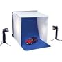 Adorama DeShadow Box, Portable Still Life Studio In-A-Bag, with 16" x 16" Soft Light Box, Halogen Lamps, Blue Background Sweep, & Custom Carrier