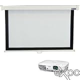 Epson 705 HD 720p LCD Home Theater Projector & Vutec EVMW6080D Roll Down Screen Bundle