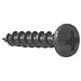 ##6 x 3/4 Deep Thread Pan Head Screws Black 100 Pcs.