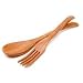 Berard Olive Wood Handcrafted Salad Server Set, Cross Design