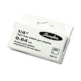 Light Duty Staple Gun Staples, 1/4 Leg, 100 Strip Count, 1000/Box SWI36114