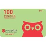 PAGE PLUS MINUTES, REFILL, TOP UP, RECHARGE, PREPAID $10