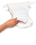 Kushies Ultra Infant All-in-one Cloth Diaper 5-pack-White (10-22 lbs)