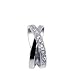 Nickel Free Sterling Silver Round Shaped Clear Cubic Zirconia Polished Finished Twin 4mm Band Ring Size 5, 6, 7, 8, 9, 10