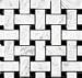 Carrara Bianco Honed 1x2" Basketweave Mosaic Tile (Sample)