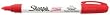 Sharpie Paint Marker Pen Oil Base Medium Point, Red Box of 12