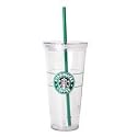 Starbucks Grande 16 Oz Clear Insulated Tumbler