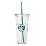 Starbucks 16 Ounce Clear Insulated Tumbler